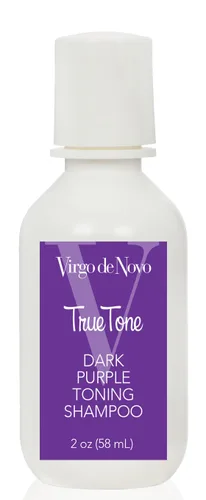 Virgo de Novo Dark Purple Toning Shampoo Neutralizes Yellow & Brassy Tones, Brightens Blonde, Silver & Grey Hair, Sulfate-Free, Color-Safe,