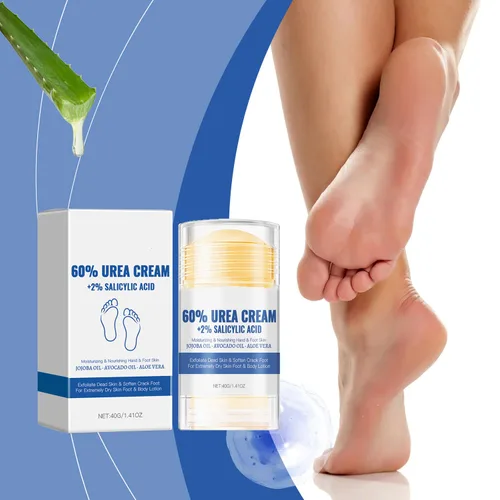 Miniatura 8 de Crema Hidratante y Anti-Grietas para Pies con 60% de Urea, 2026 NUEVA Crema Hidratante y Alivio de Grietas y Sequedad, Stick de Cuidado de Pies que