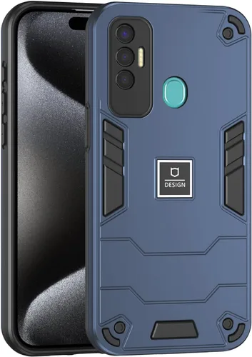 Miniatura 472 de Funda compatible con Huawei Y9 Prime (2019), compatible con Huawei Y9 Prime (2019) 4G STK-L21 2 en 1 [PC duro + TPU], funda de teléfono azul