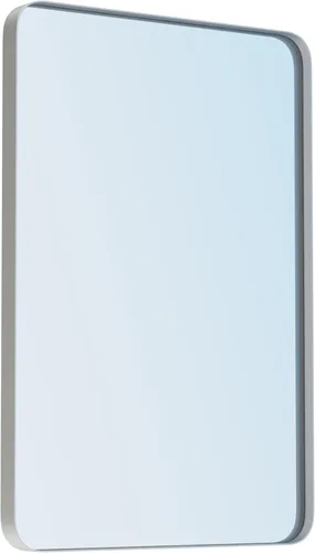 Miniatura 9 de VocalStar - Espejo de baño negro para pared, espejo de tocador de pared de baño con marco de metal rectangular redondeado de 24 x 36 pulgadas