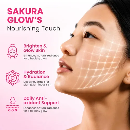 Miniatura 5 de Sakura - Bebida de colágeno – Péptidos marinos hidrolizados con extracto de flor de cerezo y mangostán, hidratación y elasticidad, soporte