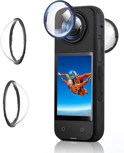 Protectores de lente mejorados de alta calidad para Insta360 X4, mayor transparencia antiarañazos con revestimiento óptico de vidrio templado