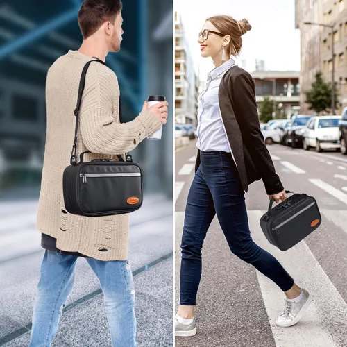 Miniatura 6 de BOYISTARG Bolsa grande a prueba de olores con 8 artículos pequeños, estuche portátil a prueba de olores con cerradura de combinación para el hogar