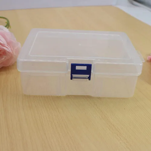 Miniatura 6 de Caja de almacenamiento de plástico transparente de 6 piezas con cierre hermético, contenedor organizador para lápices, rompecabezas, juguetes