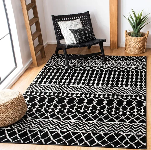 Miniatura 40 de SAFAVIEH - Alfombra de 4x6 de la colección Tulum, modelo TUL270G, diseño marroquí bohemio desgastado, no suelta pelusa y fácil de limpiar, ideal