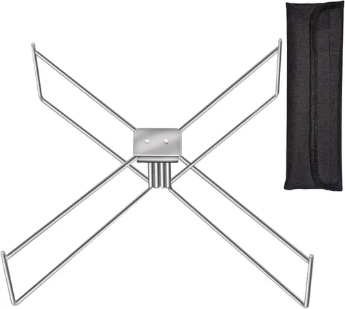 Soporte para hoguera para estufa individual, fogata y otras fogatas al aire libre de 15 a 20 pulgadas, soporte de acero inoxidable, accesorios para