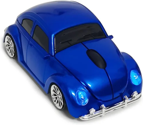 Miniatura 10 de Ratón inalámbrico para automóvil, divertido ratón en forma de automóvil de 2.4 GHz, ratón óptico inalámbrico para computadora, PC, portátil
