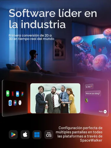 Miniatura 7 de VITURE Lentes Luma XR: pantalla ultra nítida de 146 pulgadas y 1200p, 1000 nits, 50° FOV, ajustes de atenuación, conexión USB-C para iPhone