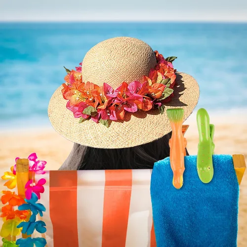 Miniatura 4 de Clips para Toallas de Playa, Sopito Clips para Toallas Tamaño Jumbo para Sillas de Playa Crucero Patio y Accesorios de Piscina, Juego de 4