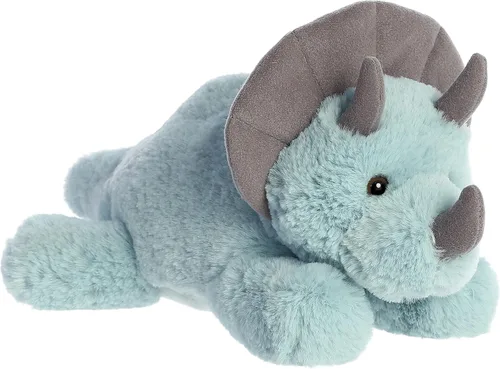 Aurora Adorable Flopsie Triceratops - Animal de peluche, facilidad juguetona, compañeros atemporales, color azul, 12 pulgadas