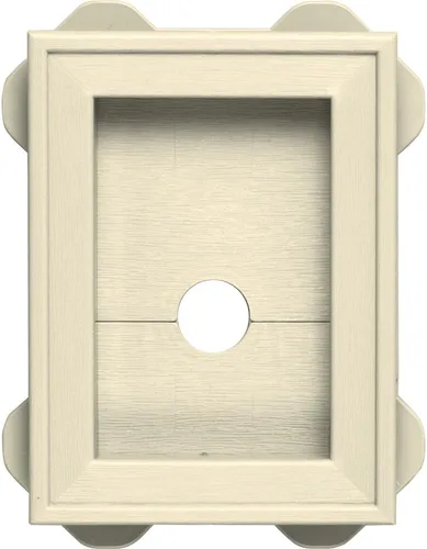 Miniatura 7 de Builders Edge 130130003001 1.3003E+11 bloque de utilidad envolvente, 3 x 4-3/4 pulgadas interior, 5 x 6-3/4 pulgadas dimensión exterior, blanco 001