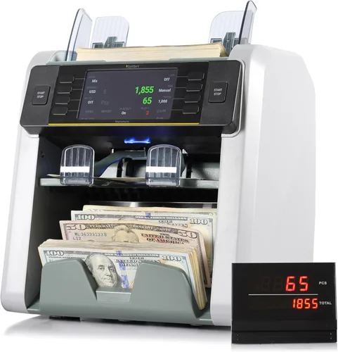 Miniatura 9 de Kolibri, contador de dinero con detección UV Blanco/Verde (Kolibri Uv/Mg)