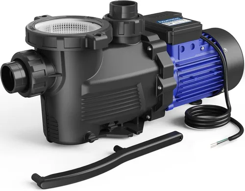 AQUASTRONG Bomba de piscina para interior/sobre el suelo, 3 HP de una sola velocidad, 220 V, 9350 GPH, alto flujo, potentes bombas de piscina