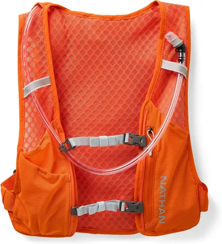 Miniatura 10 de Nathan QuickStart - Chaleco de hidratación con vejiga o frascos, bolsillos de almacenamiento, tela transpirable que absorbe la humedad, correas