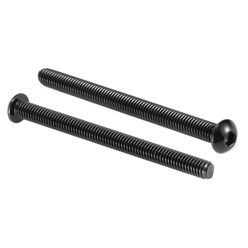 Miniatura 9 de Tornillos de cabeza de botón de 1/4-20 x 3/4 pulgadas, 20 tornillos de acero inoxidable 304 18-8, unidad hexagonal Allen, óxido negro por SG TZH