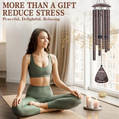 Miniatura 3 de Regalos para abuela, campanillas de viento de bronce de 32 pulgadas, regalos para abuela, el mejor regalo de cumpleaños o Navidad para abuela