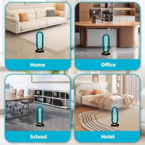 Miniatura 5 de Feefir Bombilla de repuesto desinfectante de luz UV con ozono, bombilla UVC para dispositivo de desinfección del hogar, bombilla UV de 38 W, 1