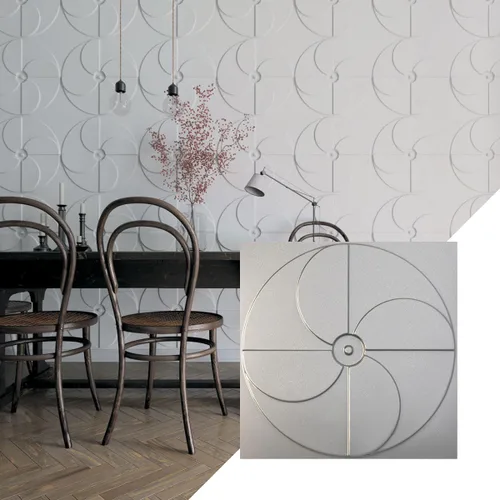 Miniatura 13 de Ekena Millwork Molino de viento EnduraWall decorativo 3D de 19 5/8 pulgadas de ancho x 19 5/8 pulgadas de alto, cobre envejecido