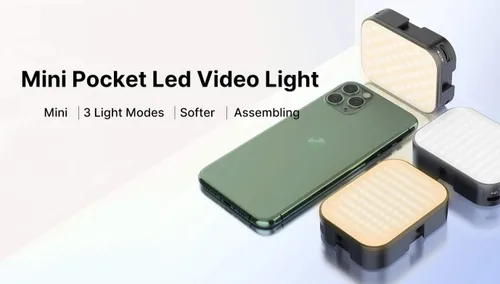 Miniatura 8 de VIJIM VL100C Luz de Video LED Bicolor para Cámara, Mini Luces LED de Cámara Recargables de 2000mAh, CRI95+ Regulable 2500-6500K Iluminación Ultra