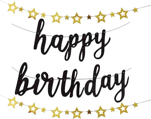 Miniatura 10 de Cartel de feliz cumpleaños para decoraciones de fiesta de cumpleaños (aguamarina)