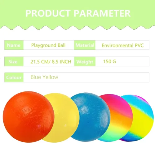 Miniatura 3 de Bola de patio de recreo, Kickball de 8.5 pulgadas para niños y adultos, para interiores y exteriores, balón de balonmano, juego de cuatro bolas