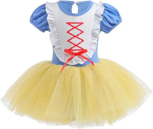 Miniatura 22 de MYRISAM - Maillots de princesa para niñas, tutú de ballet, vestido de bailarina con falda, para cumpleaños, fiesta elegante, disfraces de Halloween