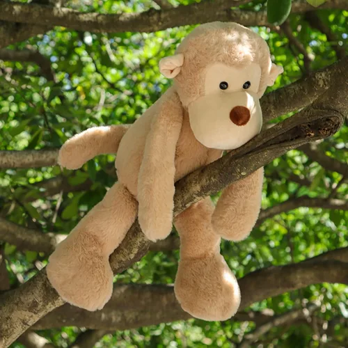 Miniatura 4 de Apricot Lamb Juguetes de Peluche Mono Marrón Claro Animal de Peluche Suave y Tierno Perfecto para Niños (Mono Marrón Claro, 9 Pulgadas)