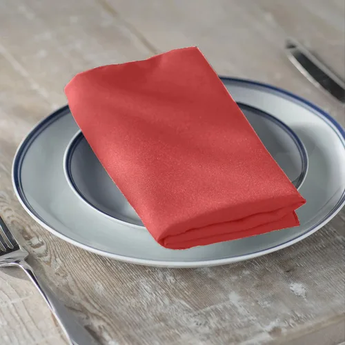 Miniatura 23 de LA Linen Paquete de 10 servilletas de popelina de poli, servilletas de tela suave, servilletas lavables y reutilizables, servilletas de mesa
