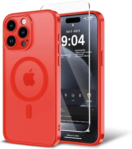 Miniatura 53 de Funda para iPhone 11 con protector de pantalla, compatible con MagSafe, ultra delgada, translúcida, mate, a prueba de golpes, color negro