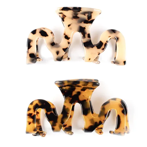 Miniatura 10 de Pinzas para el Cabello con Diamantes de Imitación, Textention Pinzas de Garra con Perlas de 3.4 Pulgadas para Cabello Grueso, Sujetadores