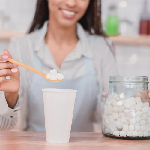 Miniatura 3 de Vasos de papel de 12 oz – Tazas de papel de café blanco para té agua y cacao (50 unidades)