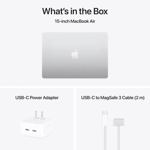 Miniatura 7 de Apple Laptop MacBook Air 2025 de 15 pulgadas con chip M4: diseñada para Apple Intelligence, pantalla de retina líquida de 15.3 pulgadas, memoria