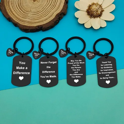 Miniatura 3 de 24 llaveros de agradecimiento para jefe mentor, regalos de joyería de agradecimiento, regalos de jubilación para entrenador, maestro, líder