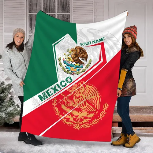 Miniatura 21 de Manta de México personalizada con nombre para hombres y mujeres, manta personalizada con bandera de México, manta de bandera mexicana, regalo