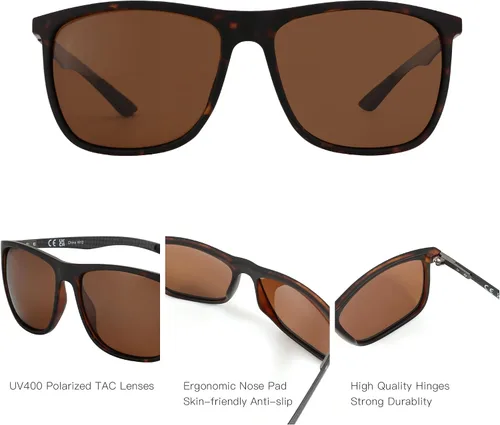 Miniatura 7 de ZENOTTIC Gafas de sol polarizadas para hombres y mujeres, 100% protección UV400
