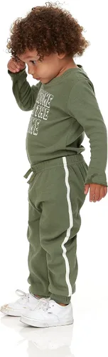 Miniatura 6 de Cudlie Paquete de 5 pantalones deportivos para bebés y niños pequeños, pantalones deportivos ligeros y cónicos, pantalones deportivos de descanso