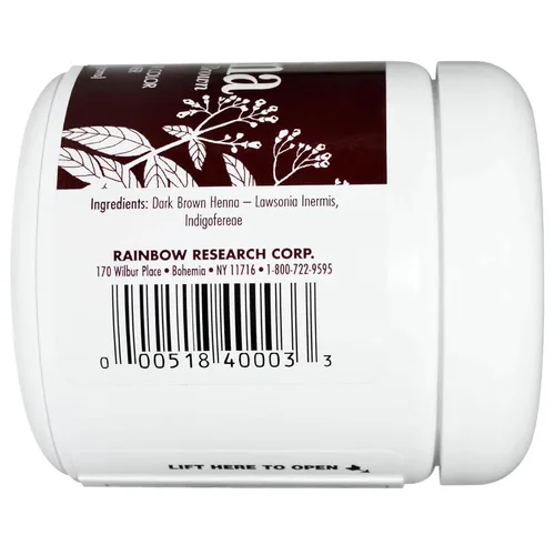 Miniatura 2 de RAINBOW RESEARCH Henna marrón oscuro - 4 oz.