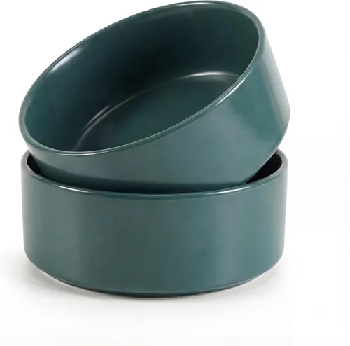 Miniatura 17 de Cuenco de cerámica para perros para comida y agua, cuenco comedero para mascotas para perros y gatos pequeños, plato de alimentación de cerámica