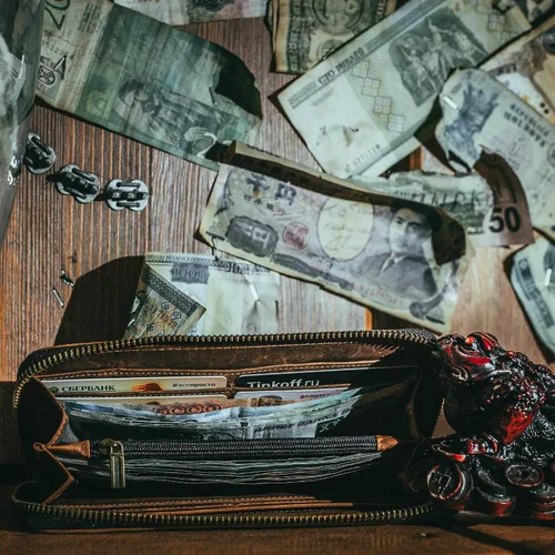 Miniatura 4 de Cartera larga para hombre de piel auténtica con cierre RFID bloqueo Vintage Bifold