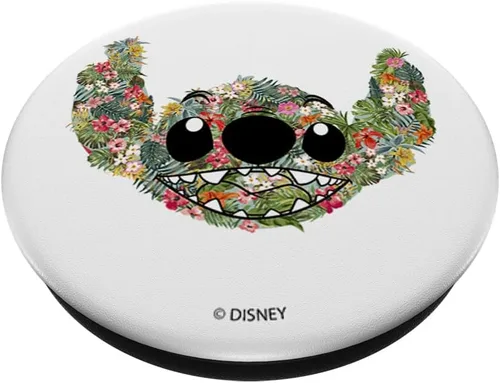 Miniatura 2 de Disney Lilo & Stitch Floral Stitch PopSockets PopGrip: agarre intercambiable para teléfonos y tabletas