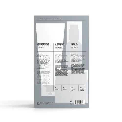 Miniatura 4 de Kit de aseo de barba para hombres de Bevel - Incluye acondicionador para barba, pomada nutritiva para el cabello y aceite para barba para suavizar