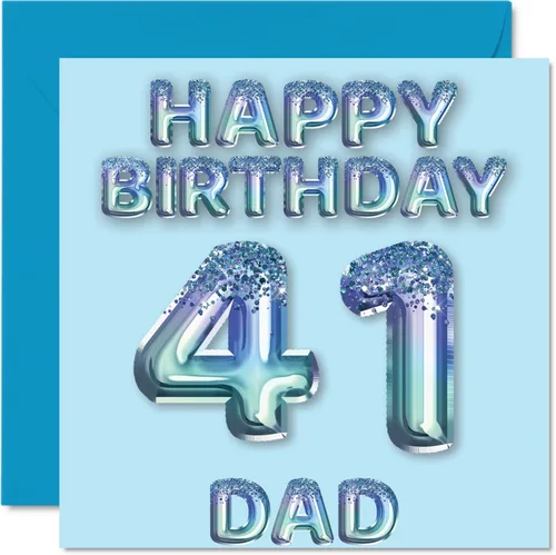 Miniatura 57 de Stuff4 Tarjeta de primer cumpleaños para niños, globo de fiesta con purpurina azul, tarjetas de feliz cumpleaños para niño de 1 año, nieto, hijo, 57