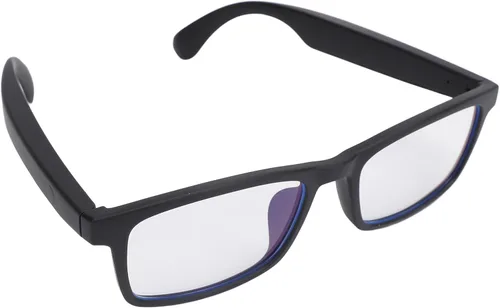 Miniatura 8 de GOWENIC Gafas de sol inteligentes con sonido con micrófono, gafas de música de 160 mAh con filtro de luz azul asistente de voz táctil para ciclismo