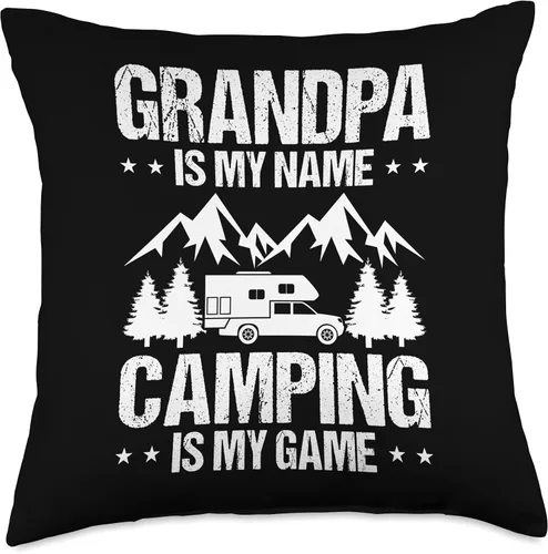 Miniatura 5 de Travel Clothing Camper Funny Camping Trailer is My Game - Almohada de 16 x 16 pulgadas, multicolor