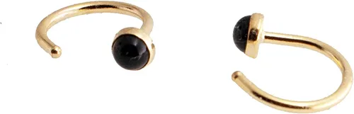 Miniatura 44 de Half Huggie Gold Hoop Earrings for Girls Women Tiny Cartilage Birthstone Stud Piercing Earring Hypoallergenic Earring Screw Back Dainty Hug Hoops