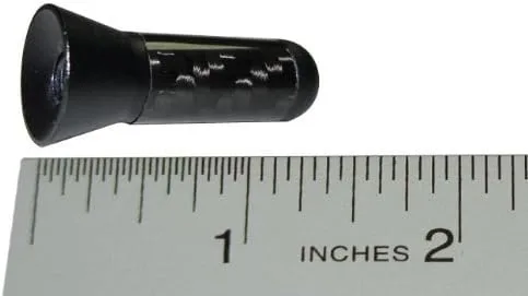Miniatura 2 de VMS RACING Antena corta de aluminio mecanizada CNC de fibra de carbono negra real de 1.378 in compatible con Mitsubishi Lancer Evo Evolution