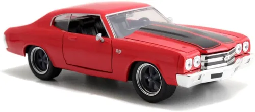 Jada Toys & Furious Dom's Chevy Chevelle SS - Coche fundido a presión, juguetes para niños y adultos, película rápida y furiosa 1-1:24 Diecast -