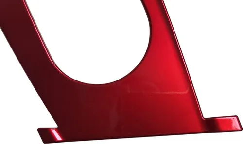 Miniatura 7 de ruihe Cubiertas de panel de consola de palanca de cambios de coche rojo Compatible con Hyundai Elantra 2021 2022 2023 2024 Versión de freno