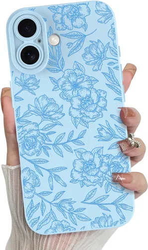 Miniatura 70 de MZELQ para iPhone 12 Pro Max, Funda de silicona con patrón floral de flores y girasoles, rosa, lindo, protección de cámara, funda suave y delgada