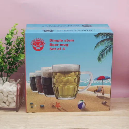 Miniatura 4 de Taza de cerveza Dimple Stein - 20 oz (paquete de 4)